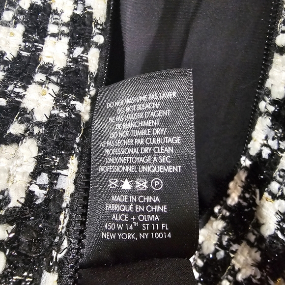 Alice + Olivia Clyde Houndstooth Tweed Sheath Dress - Picture 8 of 8